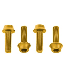 Wolf Tooth Components | Water Bottle Cage Bolts Gold | Aluminum