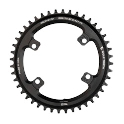 Wolf Tooth Components | Chainring For Shimano Grx Cranks | Black | 38T, Drop-Stop B | Aluminum