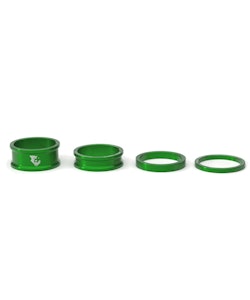 Wolf Tooth Components | Precision Headset Spacers Kit Green | Aluminum