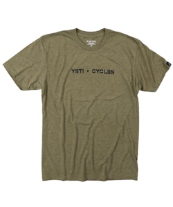 Yeti Cycles | Block Logo T-Shirt Men's | Size Small in Army Green