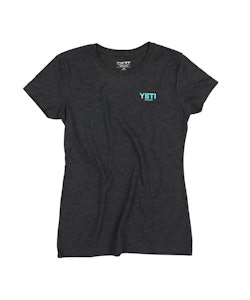 Yeti Cycles | Women's Geo T-Shirt | Size Small in Vintage Black