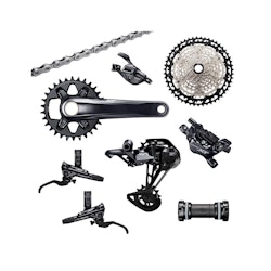 A photo of a complete groupset